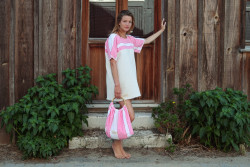 Robe éponge Ibiza /Rose