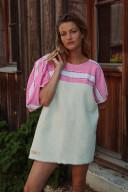 Robe éponge Ibiza /Rose