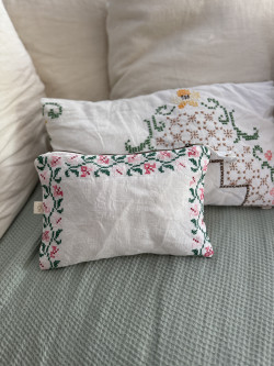 Pochette en linge ancien Jane
