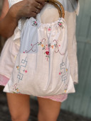 Tote Bag en linge ancien/ Charlie