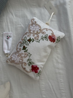 Pochette en linge ancien MILA