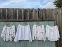 Blouse en linge ancien brodé / Billie