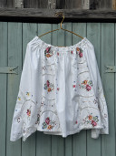Blouse en linge ancien brodé / Billie