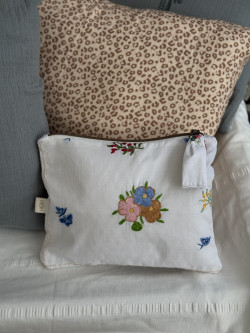 Pochette en linge ancien...