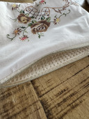 copy of Fragola pouch // in pink striped linen