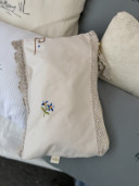 Pochette en linge ancien Bianca