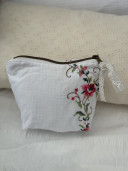 Pochette en linge ancien Livia