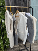 copy of Ecru Teddy fleece vest