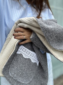 Veste bouclette Ninon grise