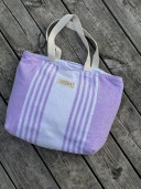 Sac de plage éponge vintage /violet