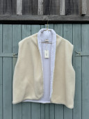 copy of Ecru Teddy fleece vest