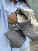 Veste bouclette grise Harper