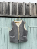 Veste bouclette grise Harper