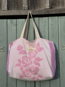 Sac cabas éponge  vintage Guimauve
