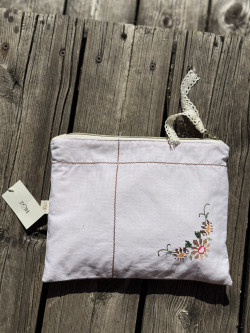 Pochette en linge ancien Masha