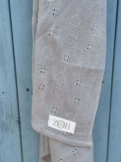 Taupe Cotton Gauze Throw
