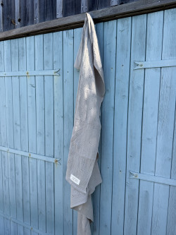 Taupe Cotton Gauze Throw