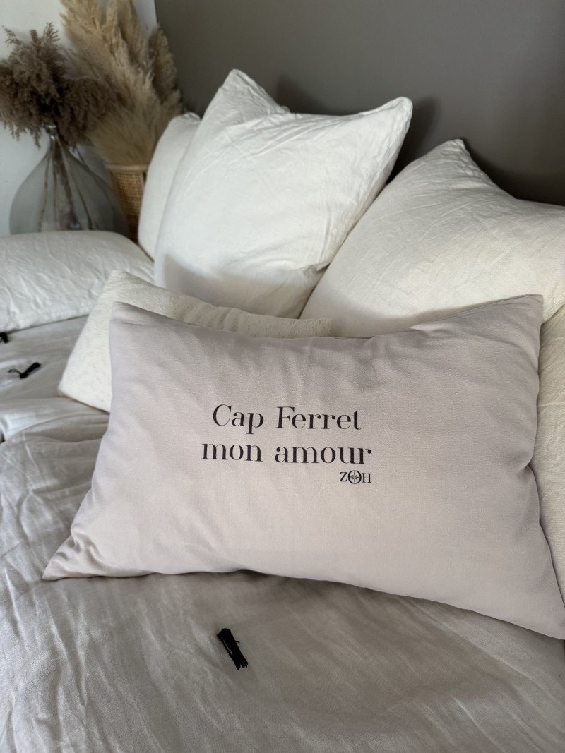 Housse "Cap Ferret mon amour"