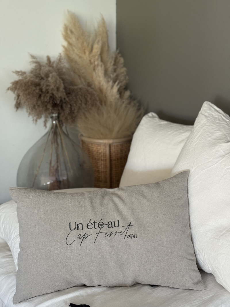 Housse de coussin  "Un été au Cap Ferret"