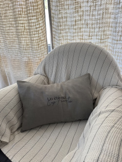 Housse de coussin  "Un été au Cap Ferret"