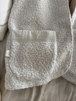 copy of Ecru Teddy fleece vest