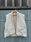 copy of Ecru Teddy fleece vest