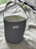 Edward Gingham Bucket Bag
