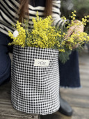 Edward Gingham Bucket Bag