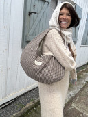 Giorgio Plaid Hobo Bag
