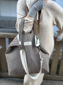 Giorgio Checked Tote Bag