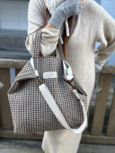 Giorgio Checked Tote Bag
