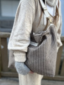 Giorgio Checked Tote Bag