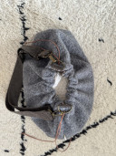 Sac pochette bouclette grise/ Eliott