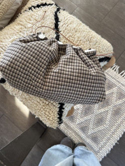 Sac pochette à carreaux / Eliott