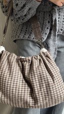 Sac pochette à carreaux / Eliott