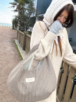 Sac hobo carreaux Giorgio