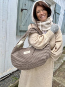 Sac hobo carreaux Giorgio
