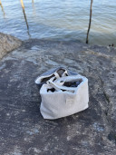 Cabas bouclette reversible  Ninon beige