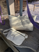Romy Ecru Sheepskin-effect Belt Bag