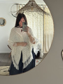 Châle vintage en crochet Alba
