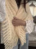 Châle vintage en laine Valentina
