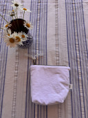 Chiara Embroidered Vintage Linen Clutch