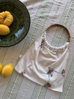 Tino Embroidered Tote Bag
