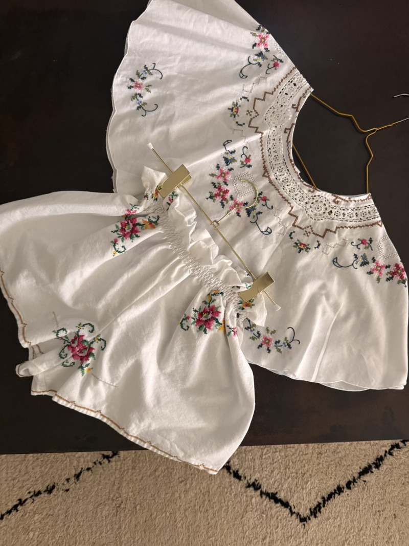 Embroidered Vintage Cloth Blouse / Maya
