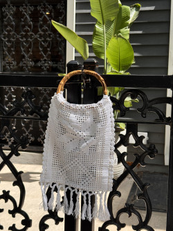 Perry Crochet Tote Bag