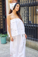 Swan Embroidered Top