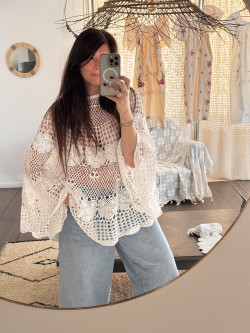 Poncho en crochet Mona