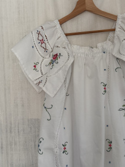 Robe longue brodée ELENA