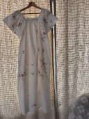 Robe longue brodée ELENA