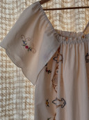 SIMONE/ Pink Striped Dress